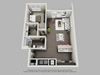 1 Bedroom 1 Bathroom Floor Plan 1 Bedroom 1 Bathroom Floor Plan at Heritage at Oakley Square, Cincinnati